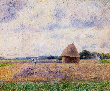  eragny Oil Painting - haystack eragny 1885 Camille Pissarro
